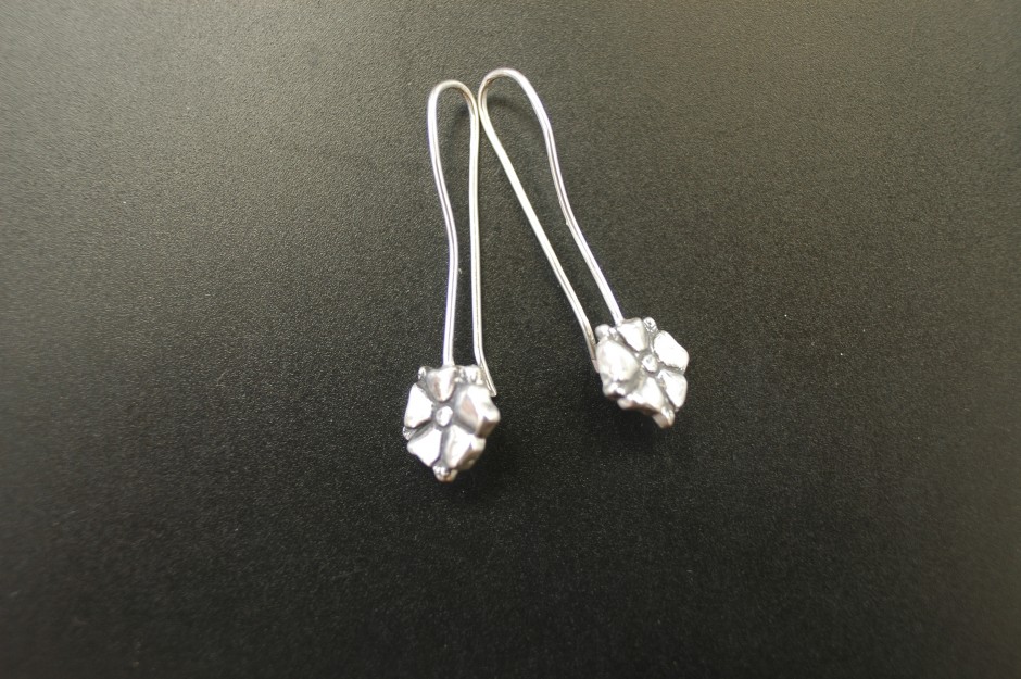 Blossom Hook Earrings - SilverBotanica - Handmade Jewelry designed by ...